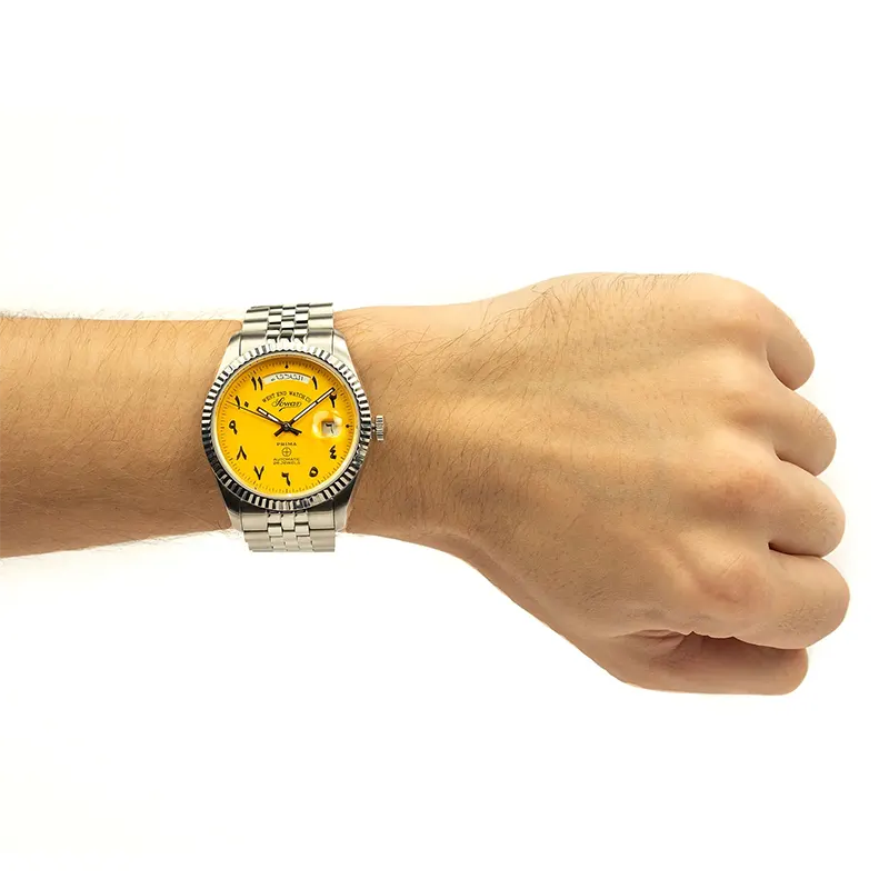 West End 'The Classic XL' Arabic Yellow Dial Men's Watch- 6868.10.3378